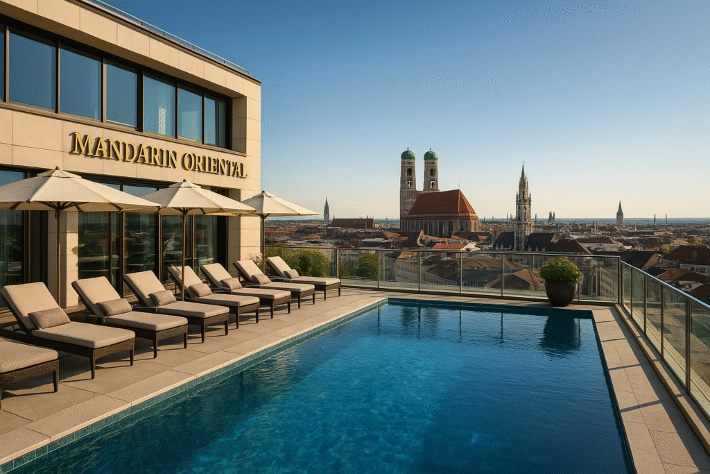 Mandarin Oriental Munich rooftop pool
