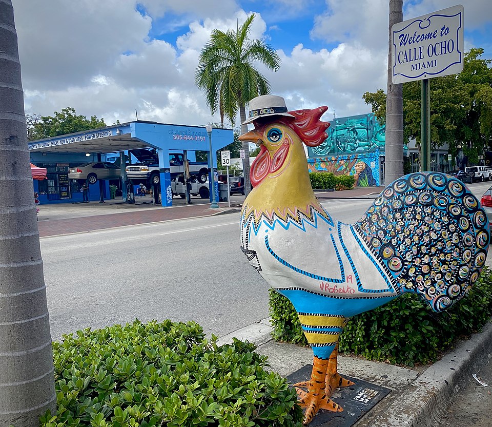 Calle Ocho in Little Havana, a vibrant cultural street known for music, murals, and top things to do in Little Havana