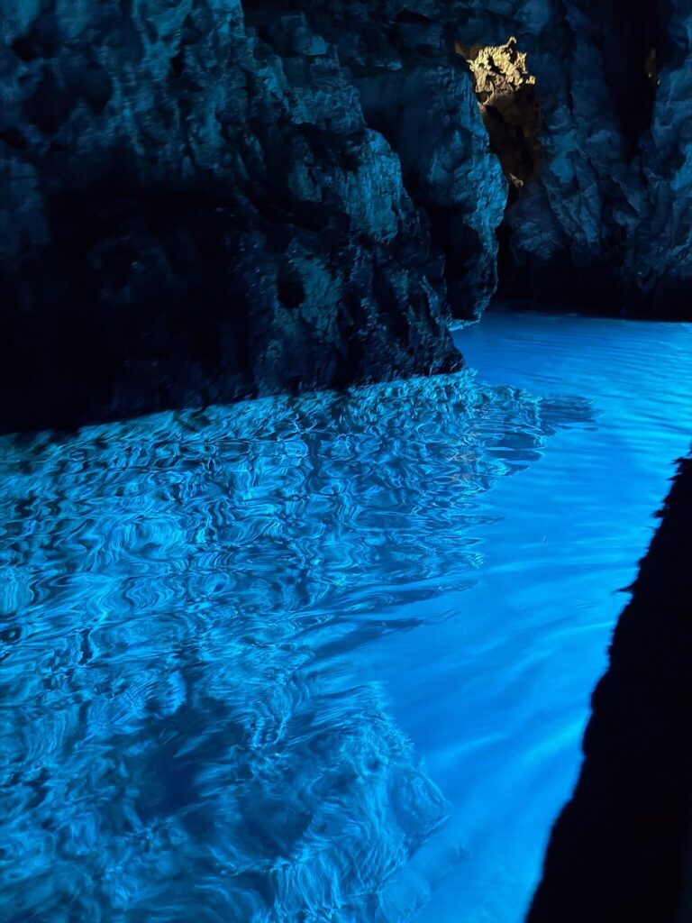Swimming in the Elaphiti Islands Blue Cave