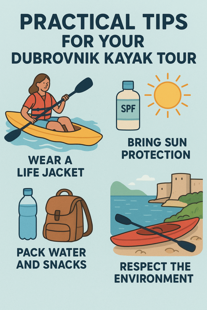 Practical Tips for Your Dubrovnik Kayak Tour