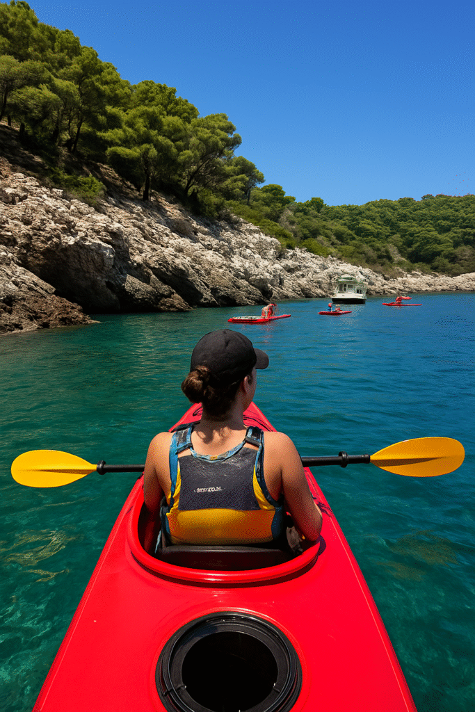 Sea Kayaking Between Elaphiti Island