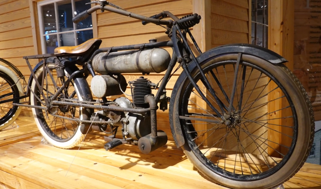 Interior view of Barber Vintage Motorsports Museum with vintage motorcycle — a top thing to do in Birmingham AL