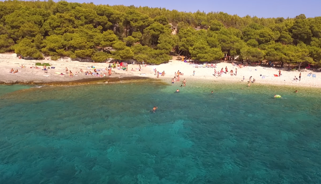 Srebrna Beach in Vis Island croatia