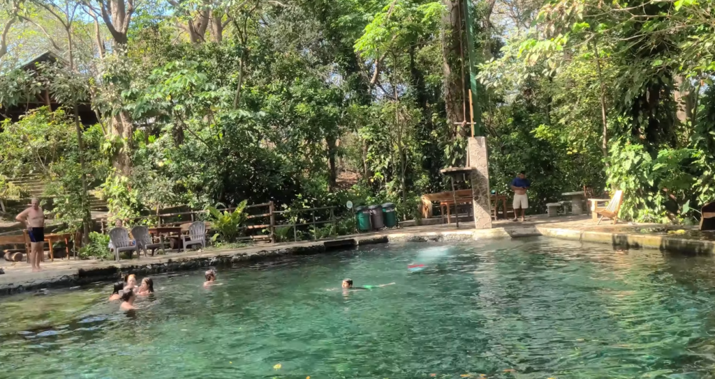 Ojo de Agua natural spring pools on Ometepe Island Nicaragua